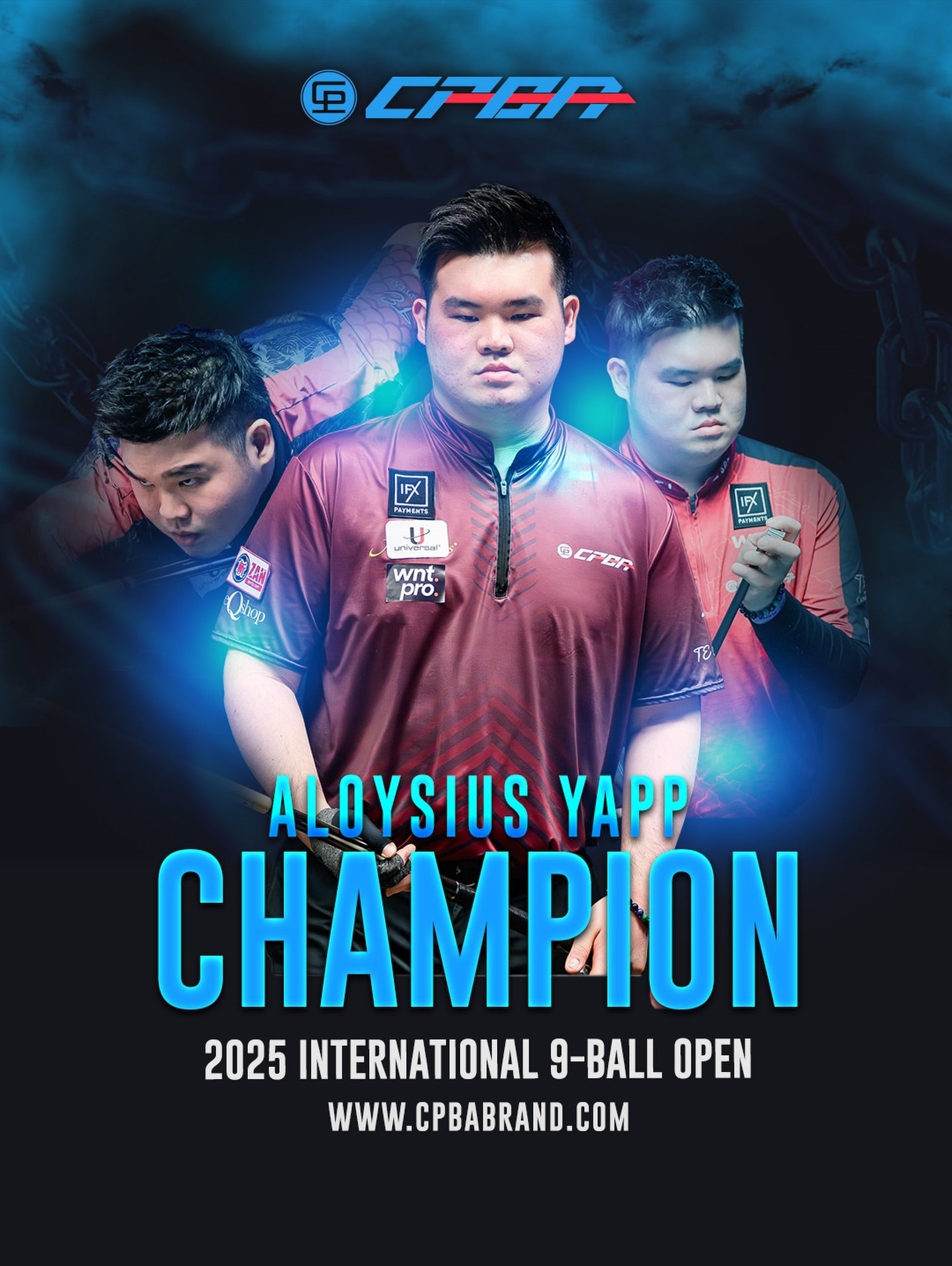 CPBA NEWS | Aloysius Yapp is truly unstoppable!
He fires up once again and claims the 2025 International Open 9-Ball Champion title! 