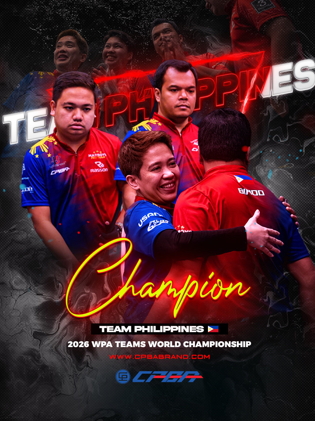CPBA Brand Ambassadors x Team Philippines Clinch the 2026 WPA Teams World Championship!