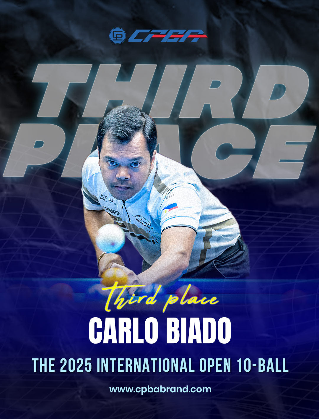 THE 2025 INTERNATIONAL OPEN 10-BALL &nbsp;Carlo Biado | 3rd Place